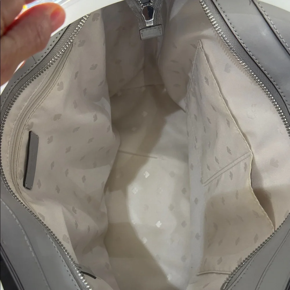 Kate Spade Light Gray Tote Bag